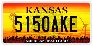 5150AKE  license plate in KS