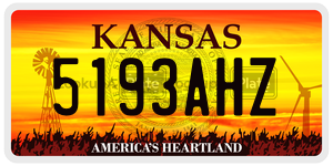 5193AHZ license plate in Kansas