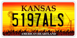 5197ALS  license plate in KS