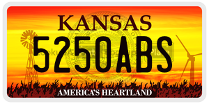 5250ABS  license plate in KS