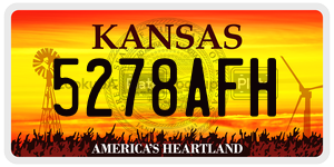 5278AFH  license plate in KS