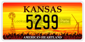 5299  license plate in KS
