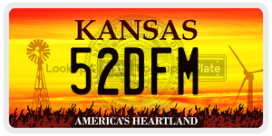 52DFM  license plate in KS