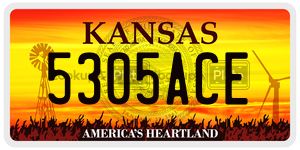 5305ACE  license plate in KS