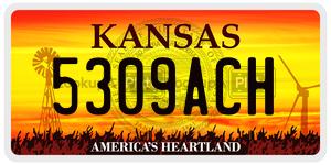 5309ACH  license plate in KS