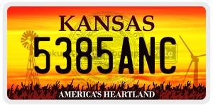 5385ANC  license plate in KS