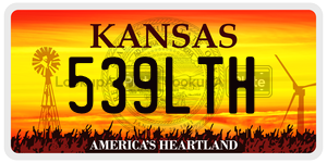 539LTH  license plate in KS