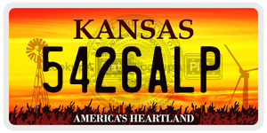 5426ALP  license plate in KS