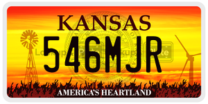 546MJR  license plate in KS