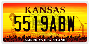 5519ABW  license plate in KS