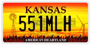 551MLH  license plate in KS