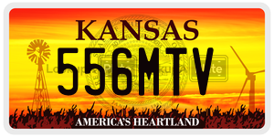 556MTV  license plate in KS