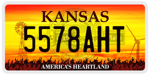5578AHT  license plate in KS