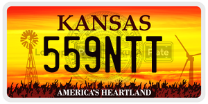 559NTT  license plate in KS