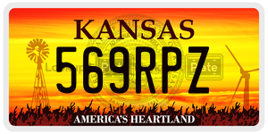 569RPZ  license plate in KS
