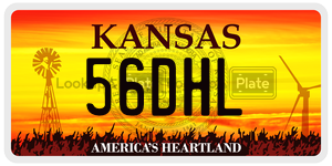 56DHL  license plate in KS