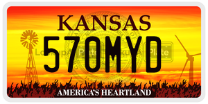 570MYD  license plate in KS