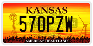 570PZW  license plate in KS