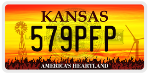 579PFP  license plate in KS