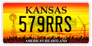 579RRS  license plate in KS
