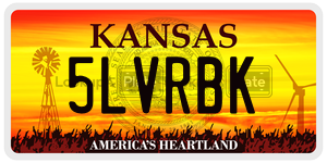 5LVRBK  license plate in KS