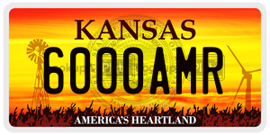 6000AMR  license plate in KS
