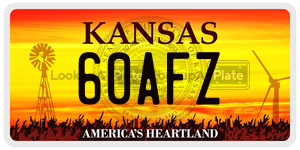 60AFZ  license plate in KS