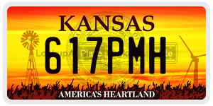 617PMH  license plate in KS