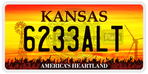 6233ALT  license plate in KS