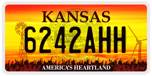 6242AHH  license plate in KS