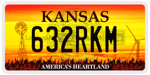 632RKM  license plate in KS