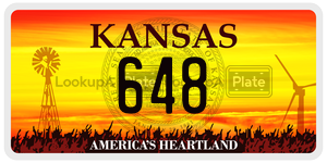 648  license plate in KS