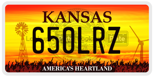 650LRZ  license plate in KS