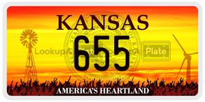 655  license plate in KS