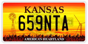 659NTA  license plate in KS