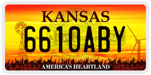 6610ABY  license plate in KS