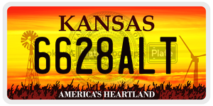 6628ALT  license plate in KS