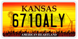 6710ALY  license plate in KS