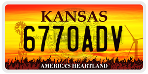 6770ADV  license plate in KS