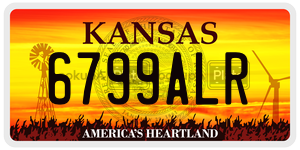 6799ALR  license plate in KS