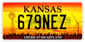 679NEZ  license plate in KS