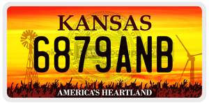 6879ANB  license plate in KS