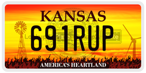 691RUP  license plate in KS