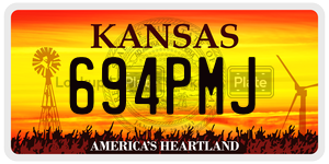 694PMJ  license plate in KS