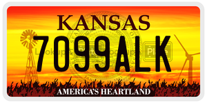 7099ALK  license plate in KS