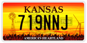 719NNJ license plate in Kansas