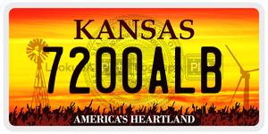 7200ALB  license plate in KS