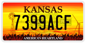 7399ACF  license plate in KS