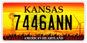 7446ANN  license plate in KS