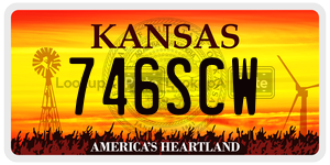 746SCW  license plate in KS
